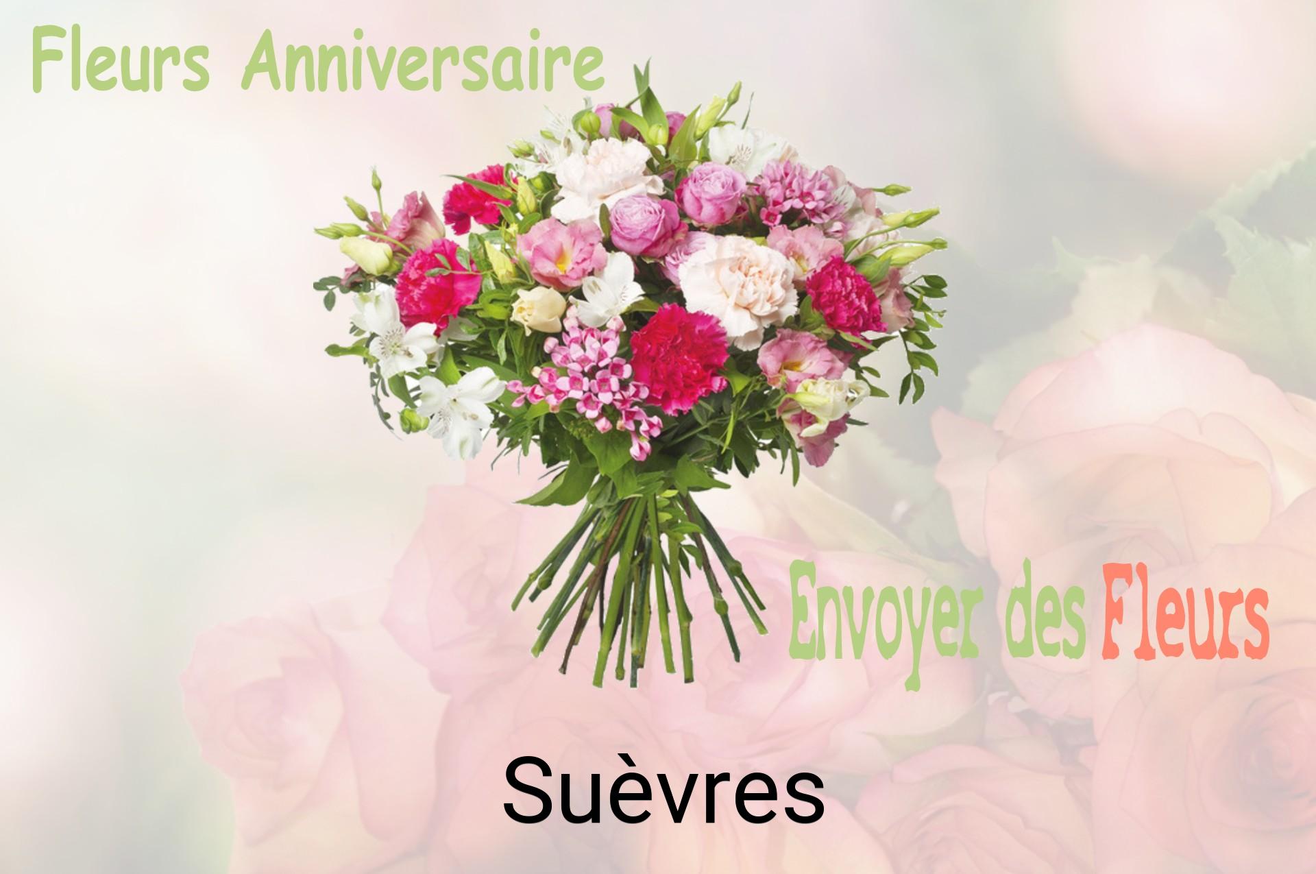 Bouquet de fleurs d’anniversaire livré à Suèvres