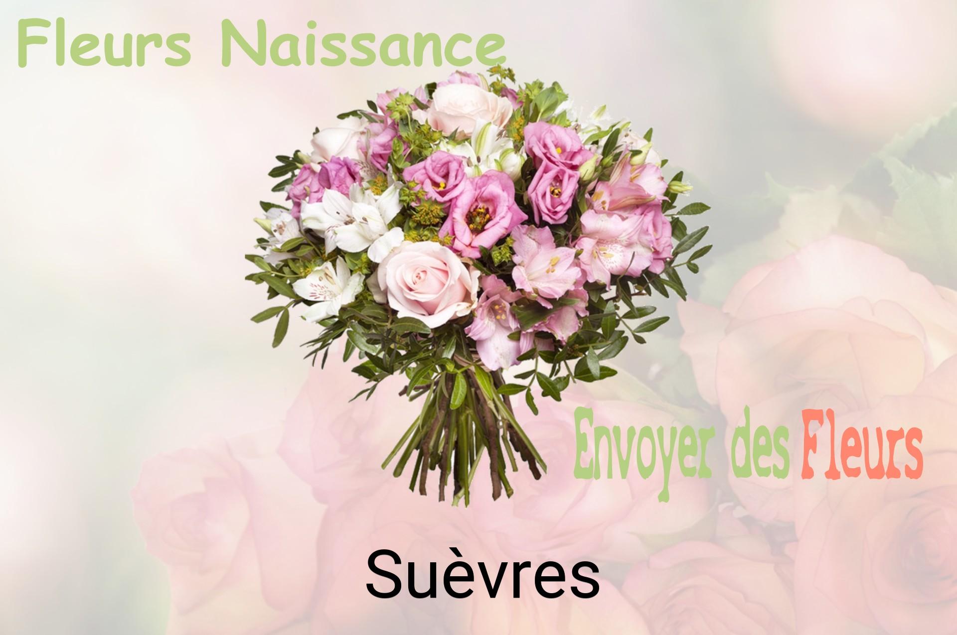 Bouquet de fleurs de naissance livré à Suèvres